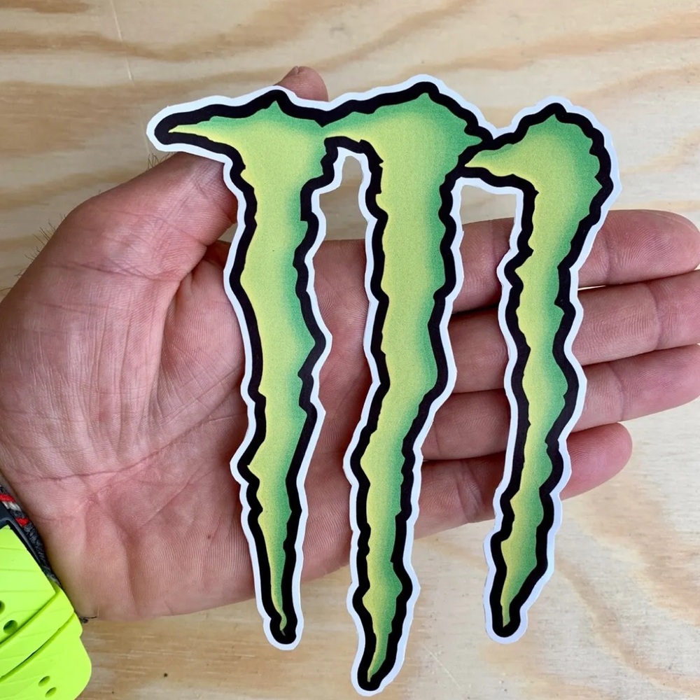 Monster Energy Sticker XL Skate Surf Snowboard MX Racing car Decal